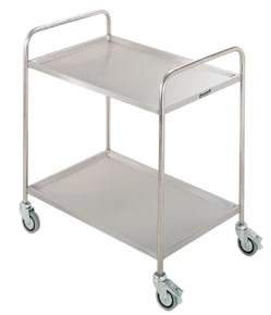 2 tier catering service trolley